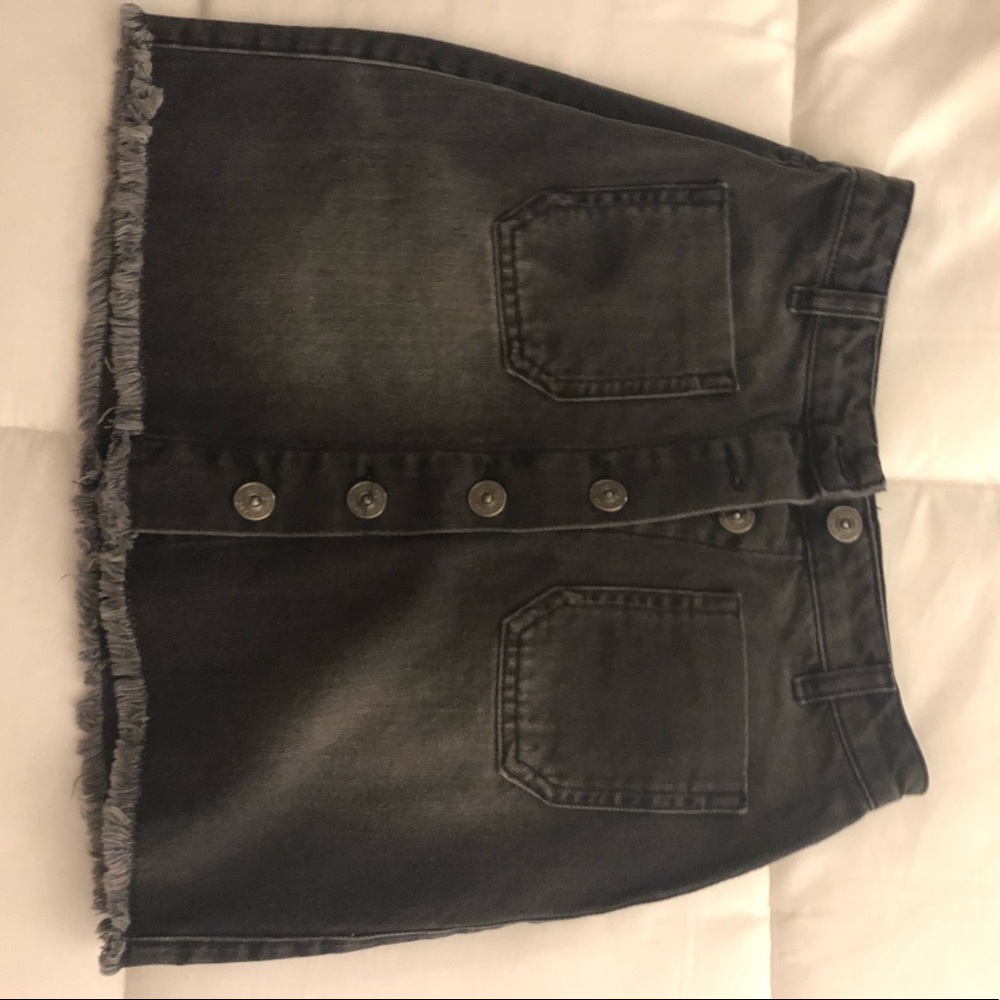 Urban outfitters black denim skirt